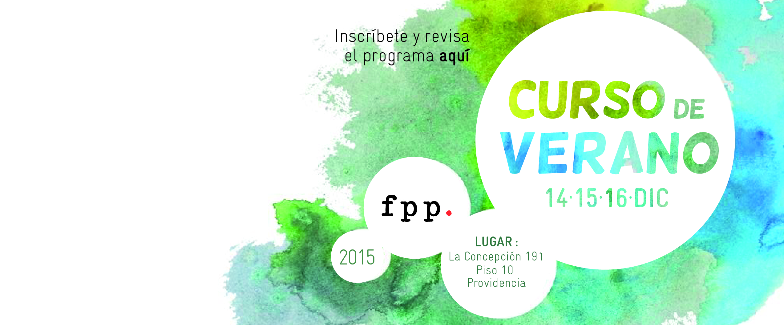 Postulaciones Abiertas: Curso de Verano FPP 2015