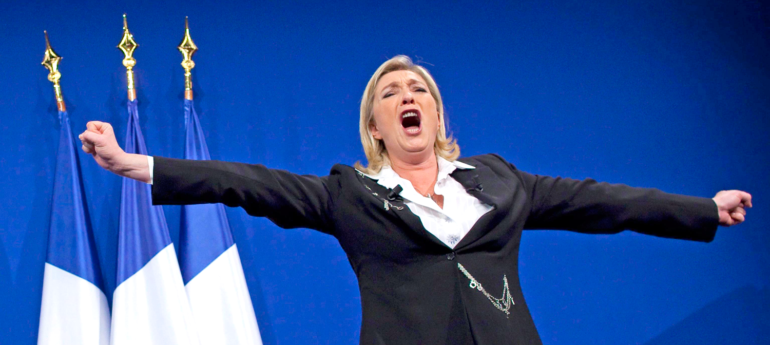 La líder de la nueva izquierda se llama Marine Le Pen