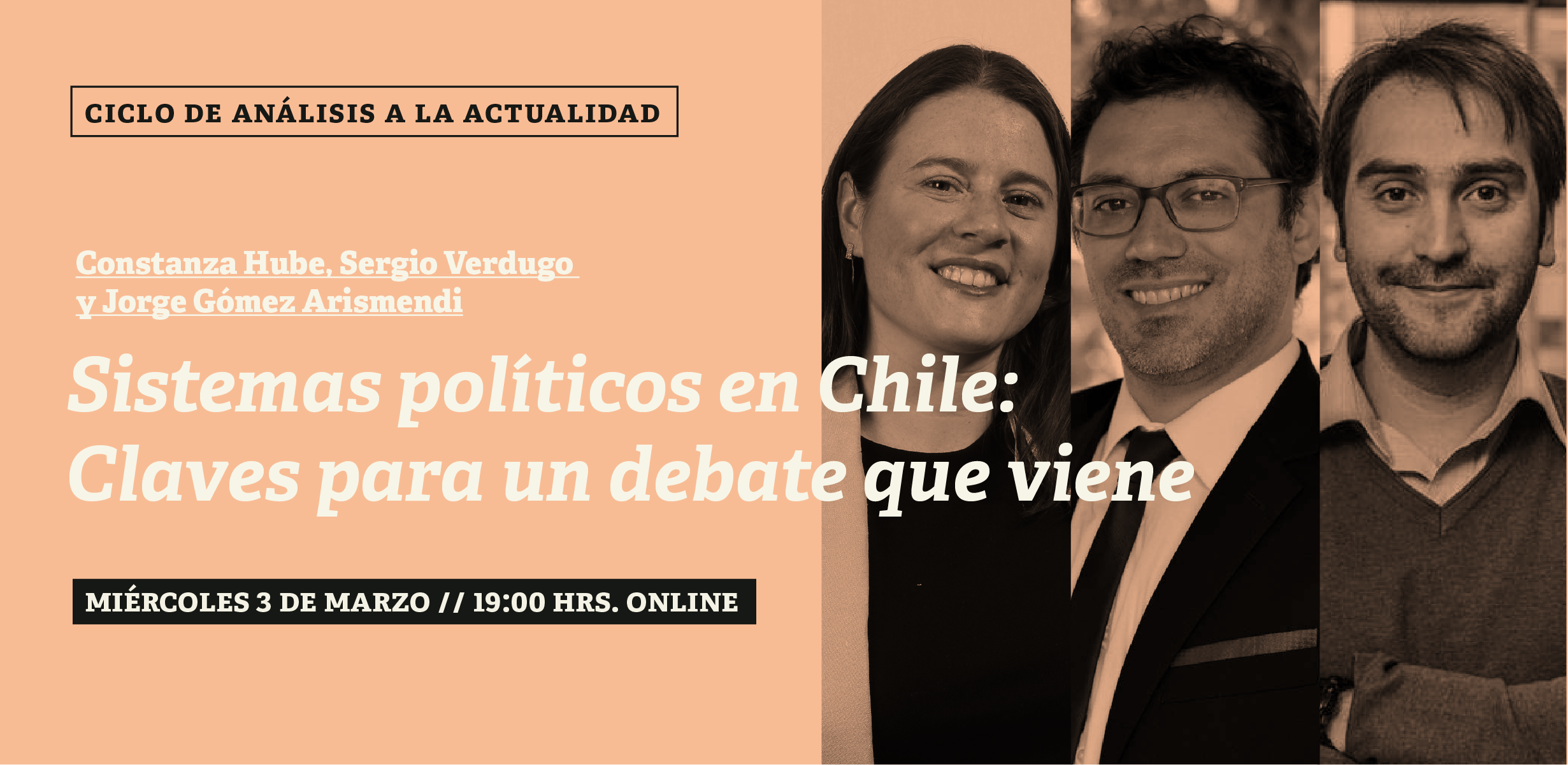 Conversatorio online: Sistemas políticos en Chile: claves para un debate que viene