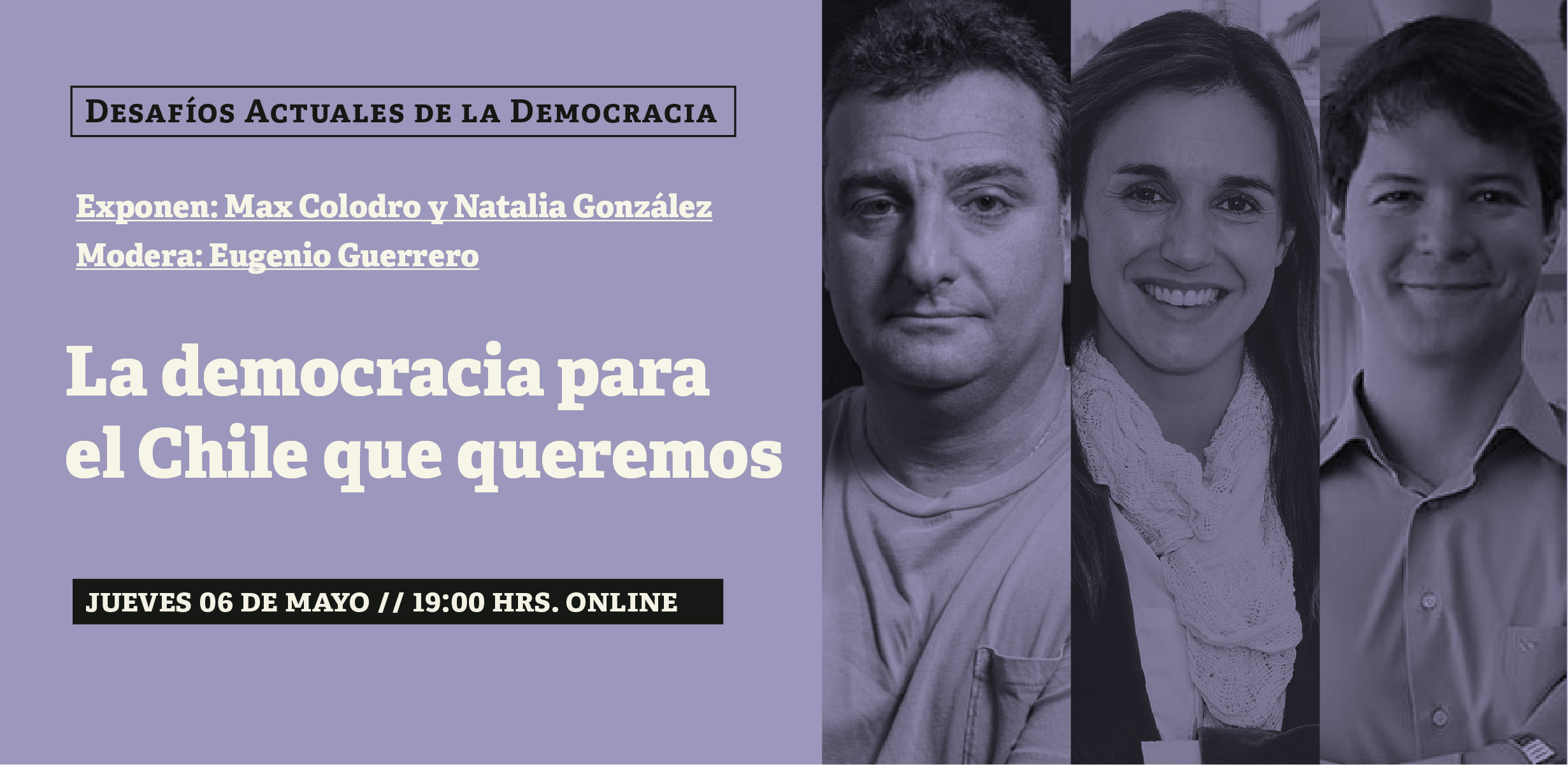 Conferencia online: La democracia para el Chile que queremos